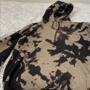 Bleach tie die hoodie